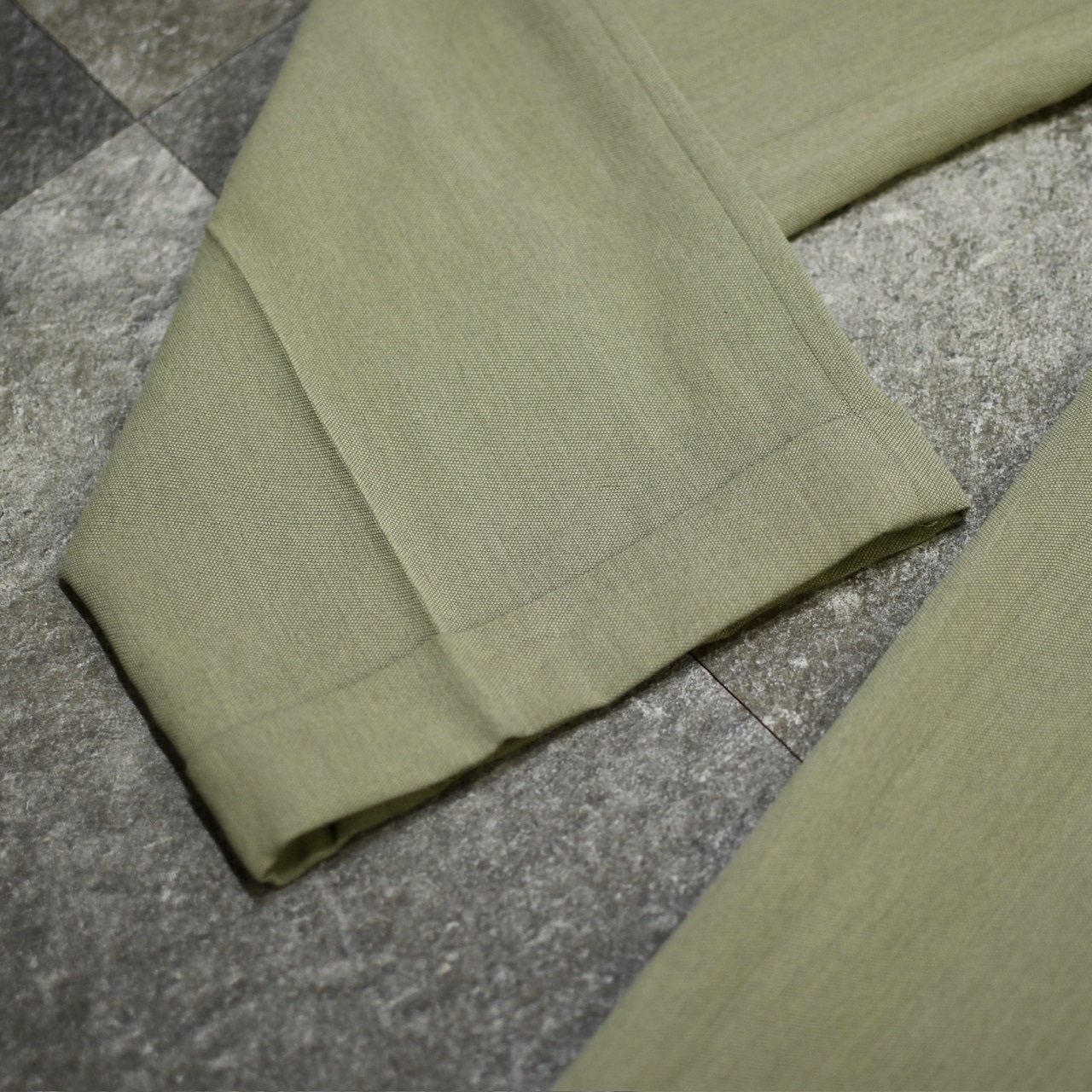 rayon blend 2tuck slacks khaki