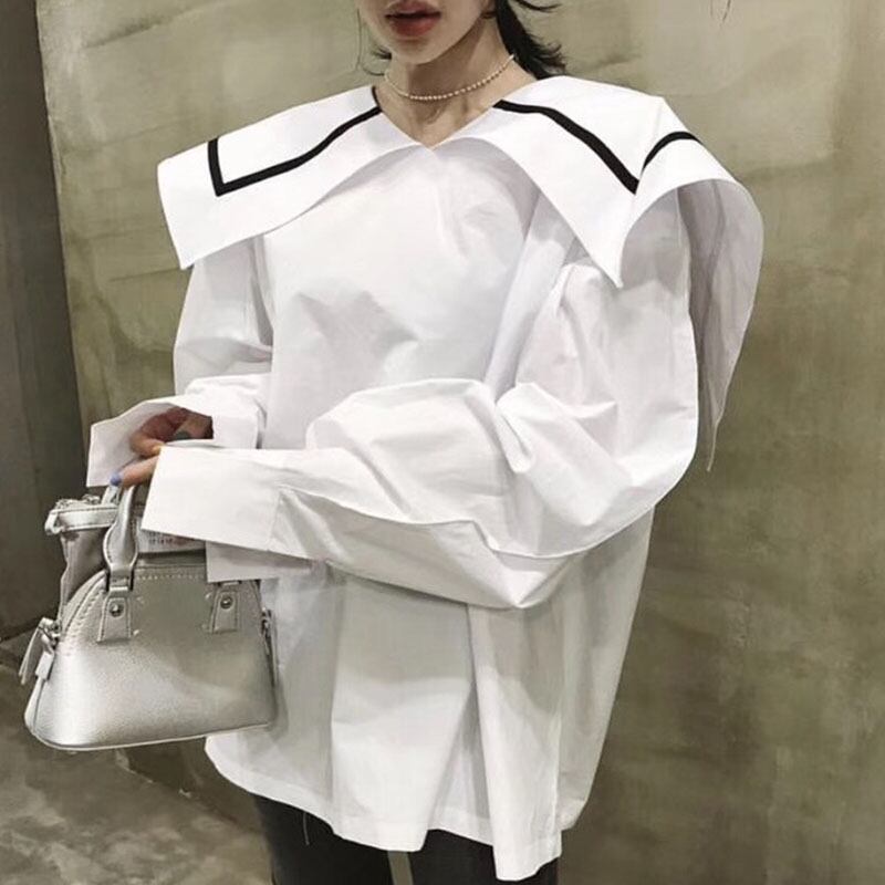 Sailor collar blouse S1632