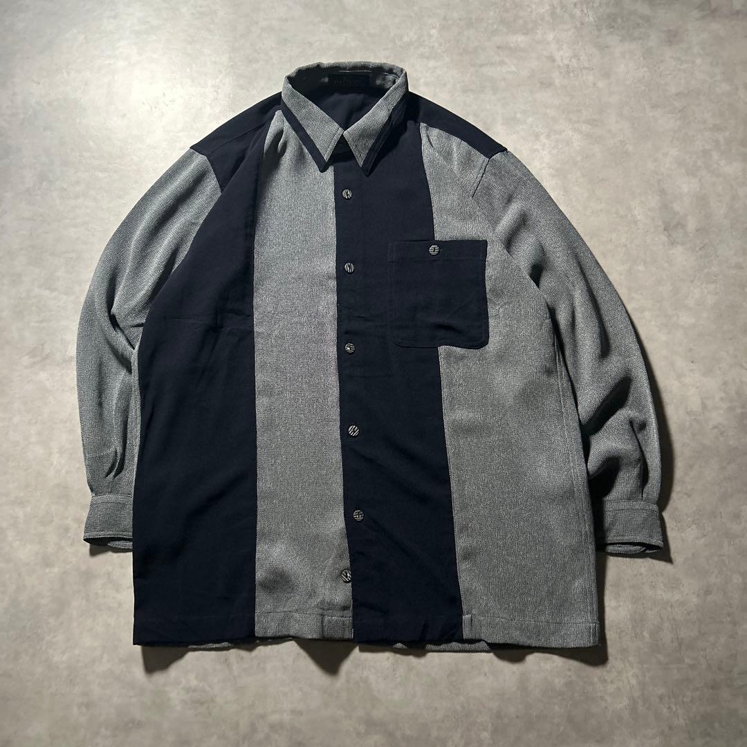 ヴィンテージ 切り替え モード レトロ アートパターン デザイン シャツ