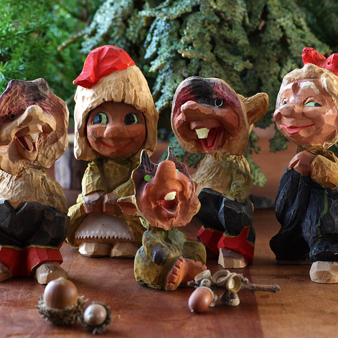 Henning ヘニング Troll トロール 木彫り人形-3 北欧ヴィンテージ ☆わけあり☆ kogmas 北欧ヴィンテージ食器のコグマス