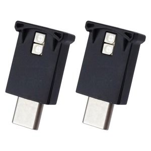 【努力特価】prendre USB Type-C LED ライト 発光カラー 8色 光センサー イルミネーション 車内 明るさ調整 USB給電 簡単取付 小型 コンパクト （2個セット） PR-UL005-2SET