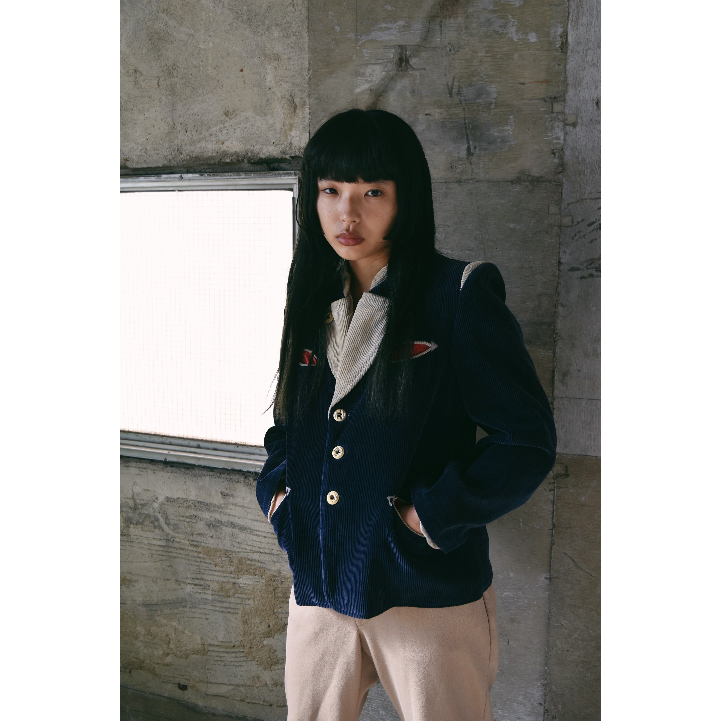 ビンテージ デザイン コーデュロイ チロリアンジャケット / vintage