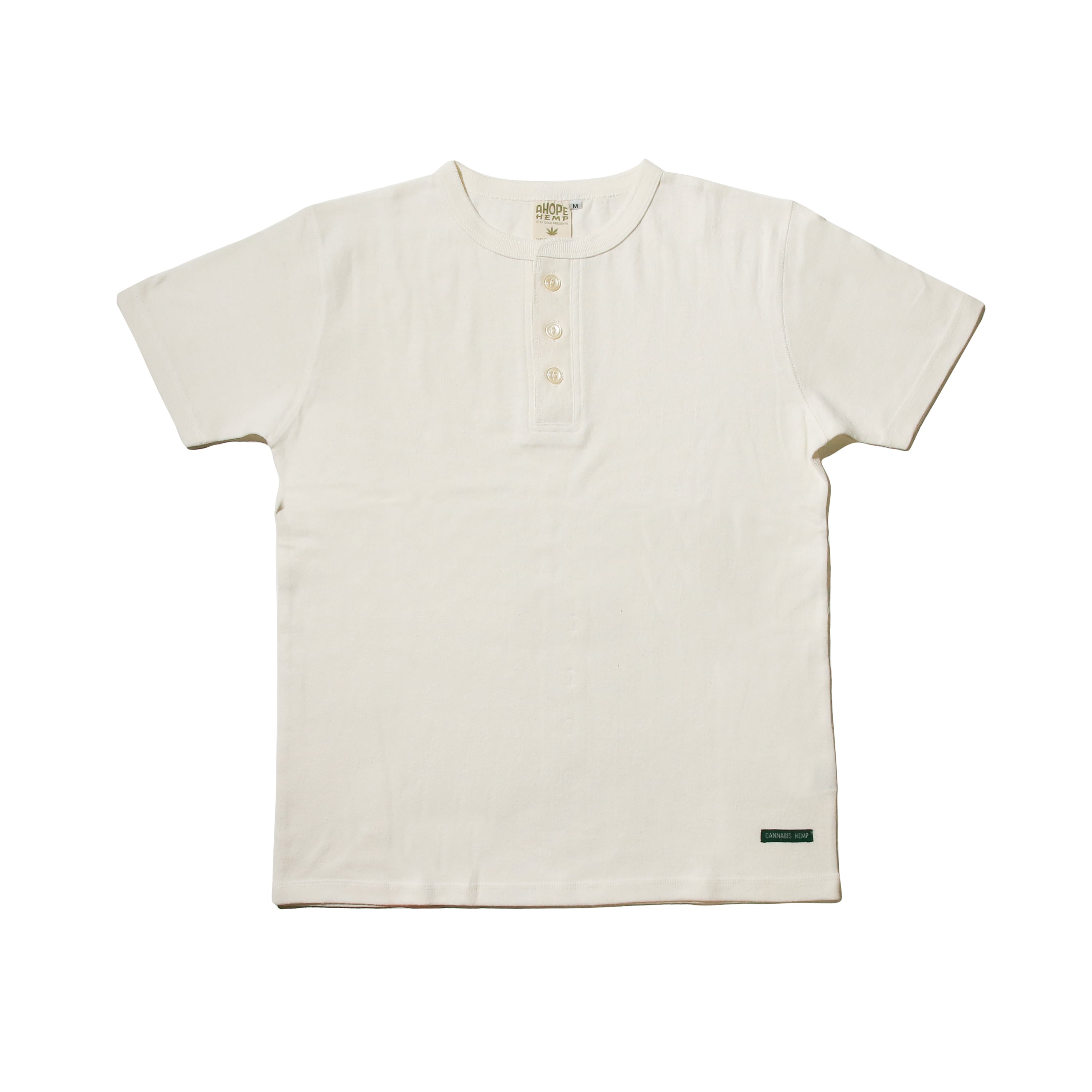 STG-061NC ヘンリーネック S/S Tシャツ | A HOPE HEMP