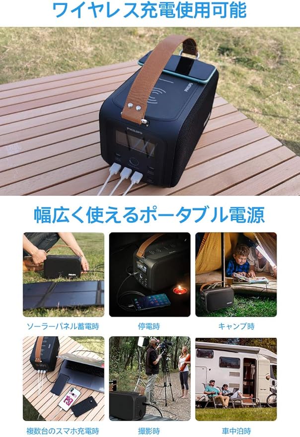 フィリップス DLP8088NC ポータブル電源 128000mAh/460Wh 【公式通販】