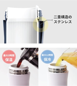 Swanz 磁器製 KOKORO フラスク 450ml 水筒 ボトル(展示品：新品)