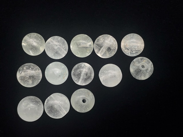 ハンドメイドビーズ素材セット（天然ブルートパーズ）