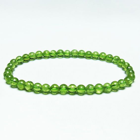 ペリドット ブレスレット 5mm ペリドート 一点物 メール便送料無料 [M便 1/10] 111-19138