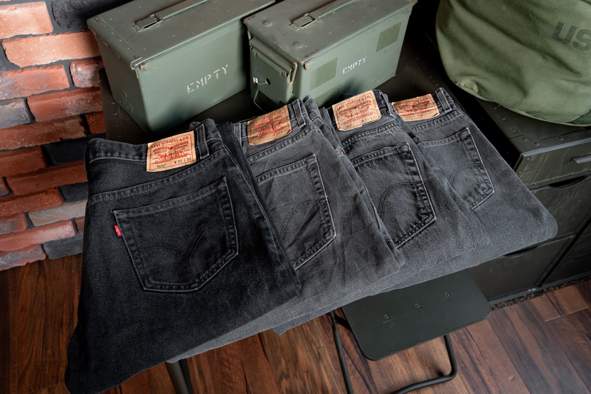 W36 L30】Levi's 505 Black Denim W36 L30】Levi's 505 Black Denim