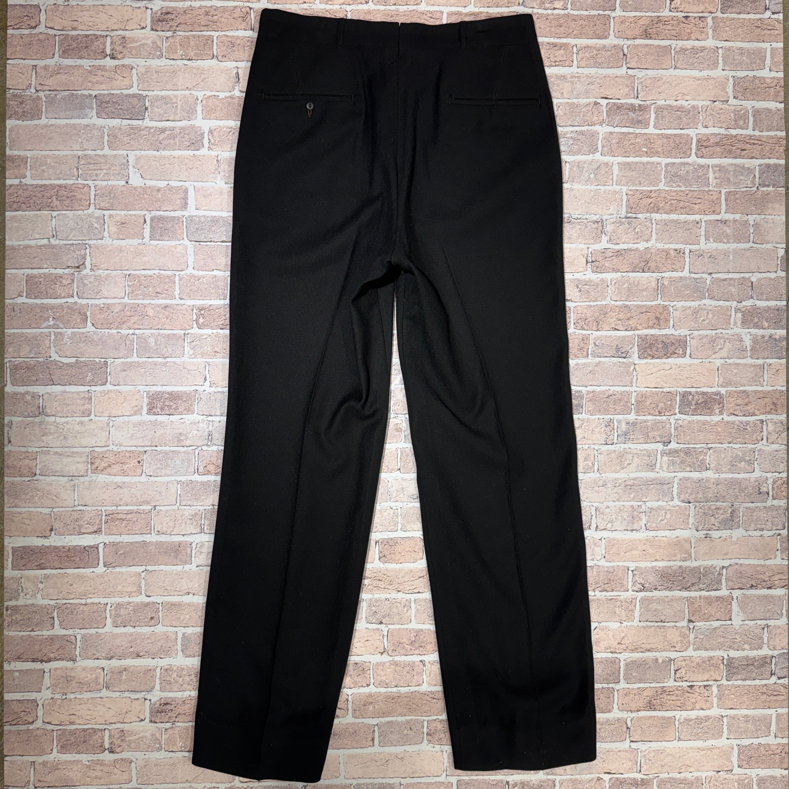 1950s WOOL SIDE LINE SLACKS BLACK | safarionline