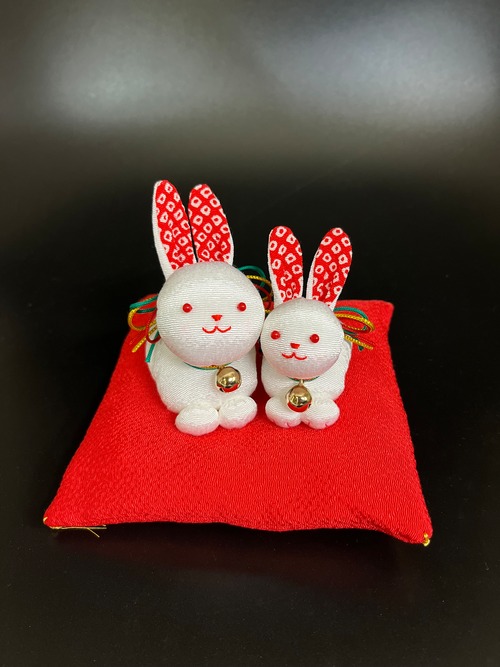 干支飾り　うさぎ　ちりめん遊び　福楽親子卯