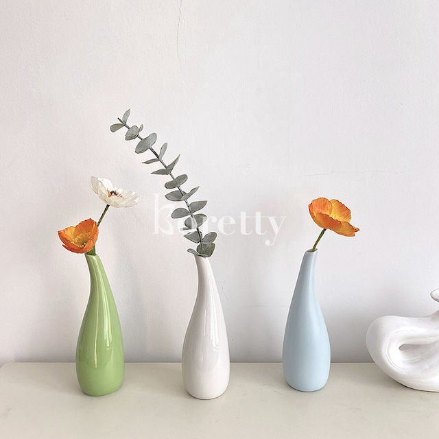 【VASE】シンプルデザインベース＆フェイクフラワー