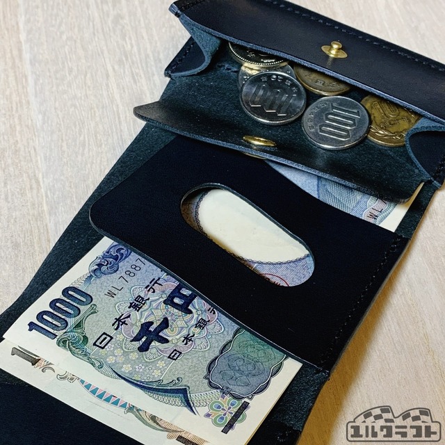 おさんぽウォレットブラック（Dリングタイプ）