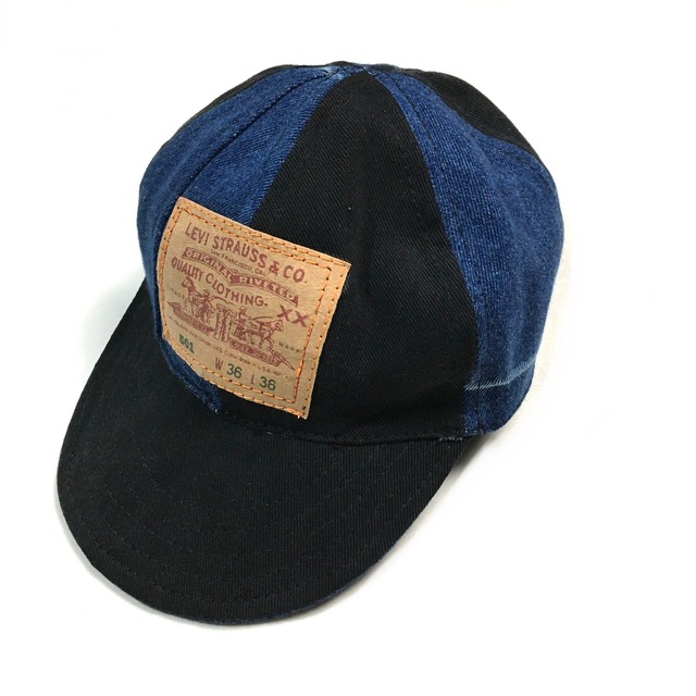 handcrafted denim cap