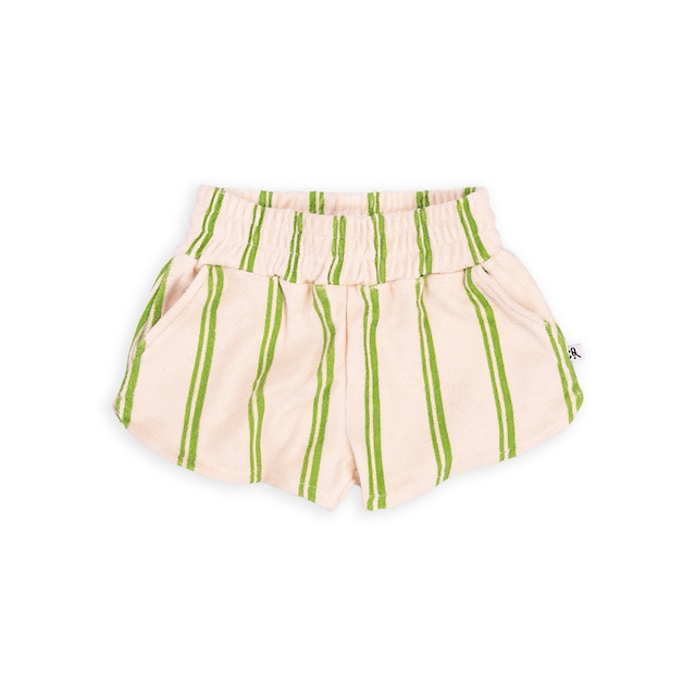 CarlijnQ(カーラインク) ／Stripes green - sporty unisex shorts 24ss