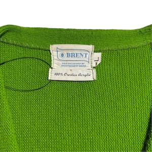 vintage 1970’s BRENT acrylic cardigan