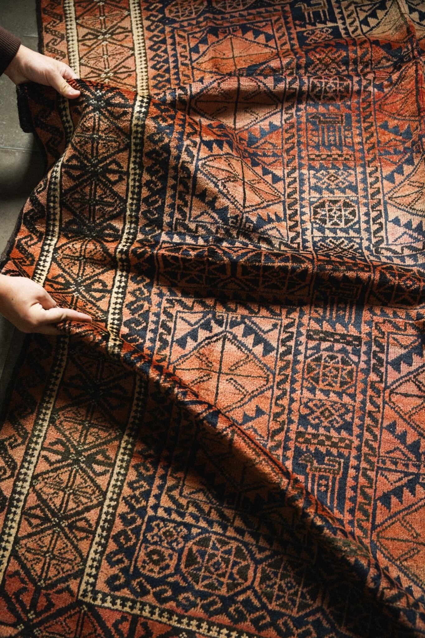 1404-Vintage Baluch Yaqub khani rug