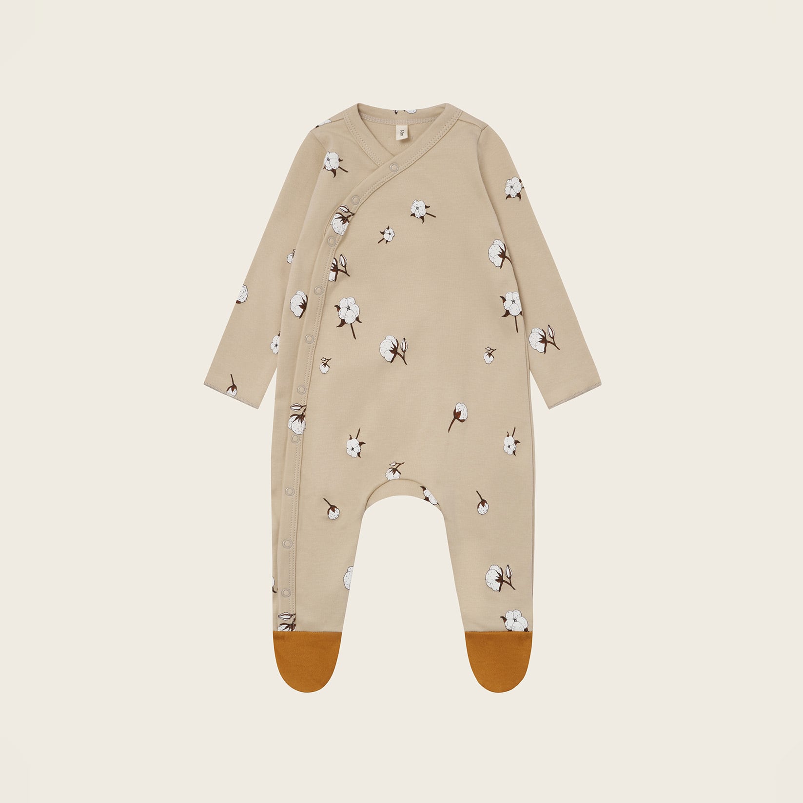organic zoo / Cottonfield Suit with contrast feet / 3-6M・6-12M