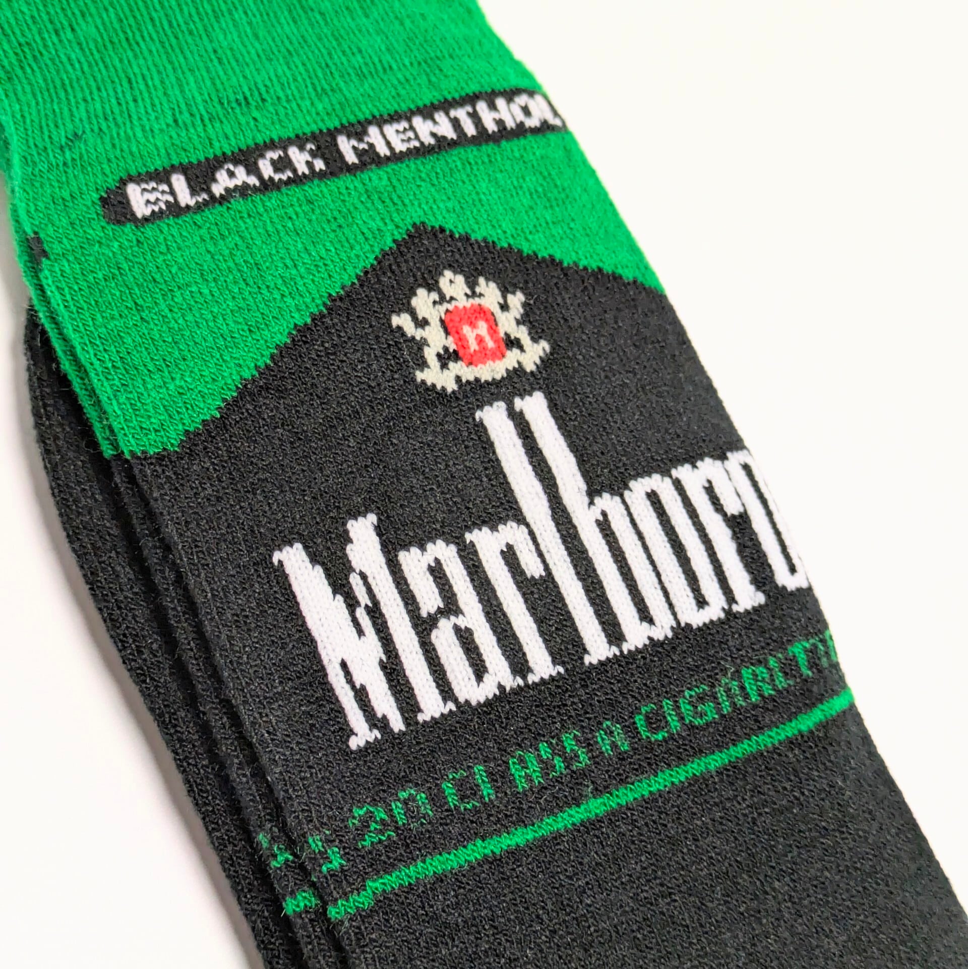 【Marlboro / マールボロ 】『 BLACK MENTHOL 』 crew socks / クルーソックス〚アメリカン雑貨 アメトイ〛
