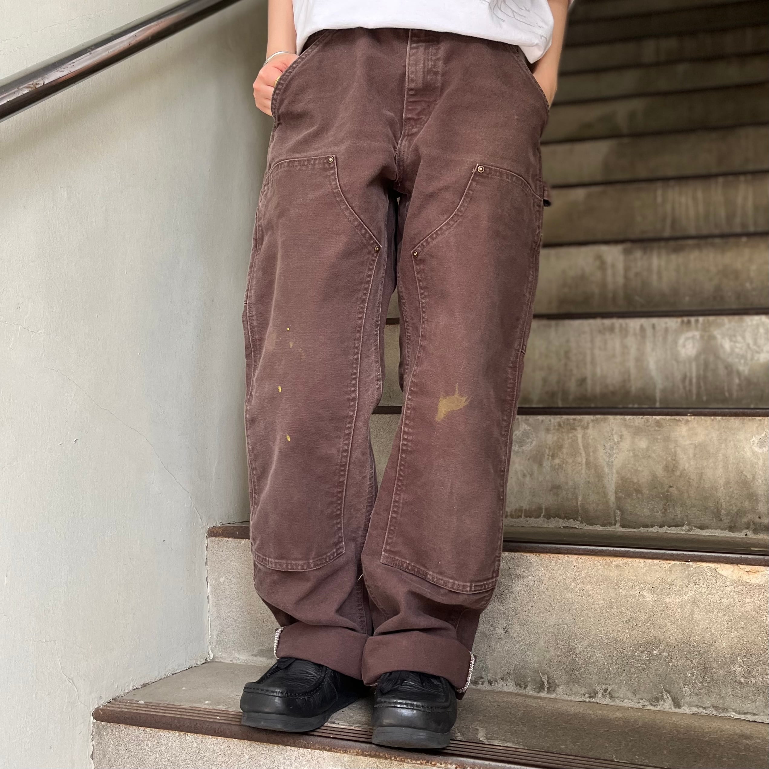 6110/US カーハートRATIONTAL PANT 32X34 ブラウン