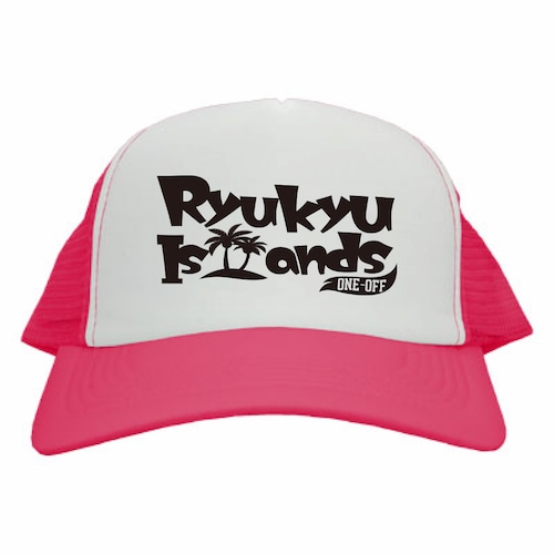 Ryukyu Islands　mesh logo cap【Pink】