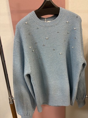 ROSIEE　パールビジューニット　791208