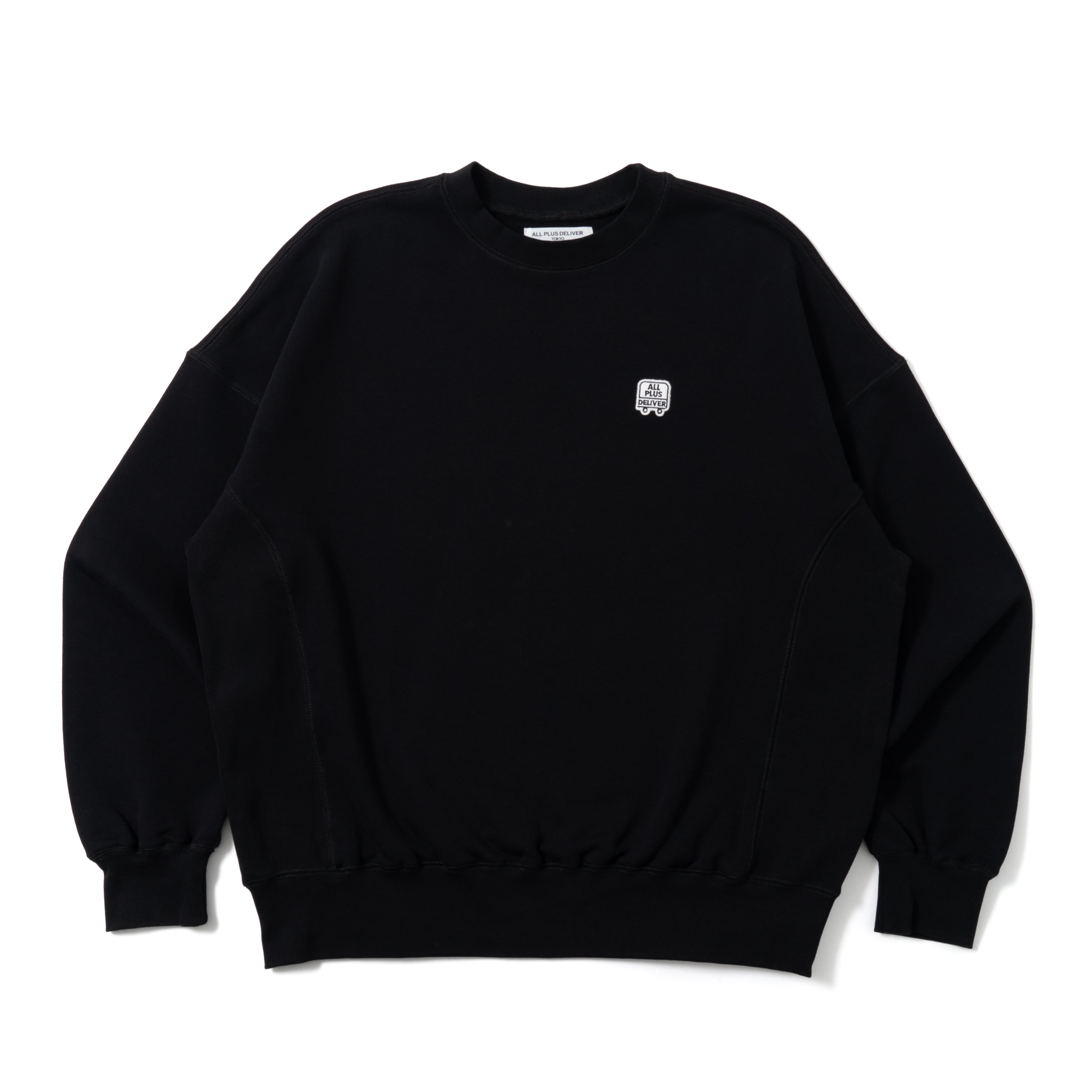ALPSDR NEW LOGO PATCH SWEAT / BLACK