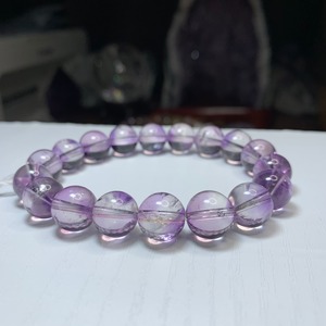 1.1部ファントム状☆可愛いコントラスト・エレスチャルアメジスト ブレスレット