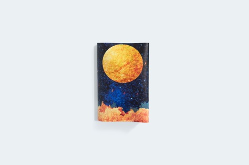 夜空と満月を描いた、ブックカバー／文庫サイズ