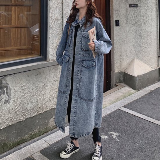 デニムジャケット デニムコート アウター 春 トレンチコート 大きいサイズ オーバーサイズ レディース 春服 淡色 デニム 長袖 コート ロングコート デザインネック カジュアル 体系カバー Rx1034 Raxia ラクシア デニムジャケット デニムコート アウター 春 トレンチコート 大きいサイズ オーバーサイズ レディース 春服 淡色 デニム 長袖 コート ロングコート デザインネック カジュアル 体系カバー Rx1034 Raxia ラクシア