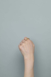 _Fot - round wire ring _ coil :brass|真鍮製リング/コイルデザイン/イヤーカフ兼用/約12〜13号/日本製
