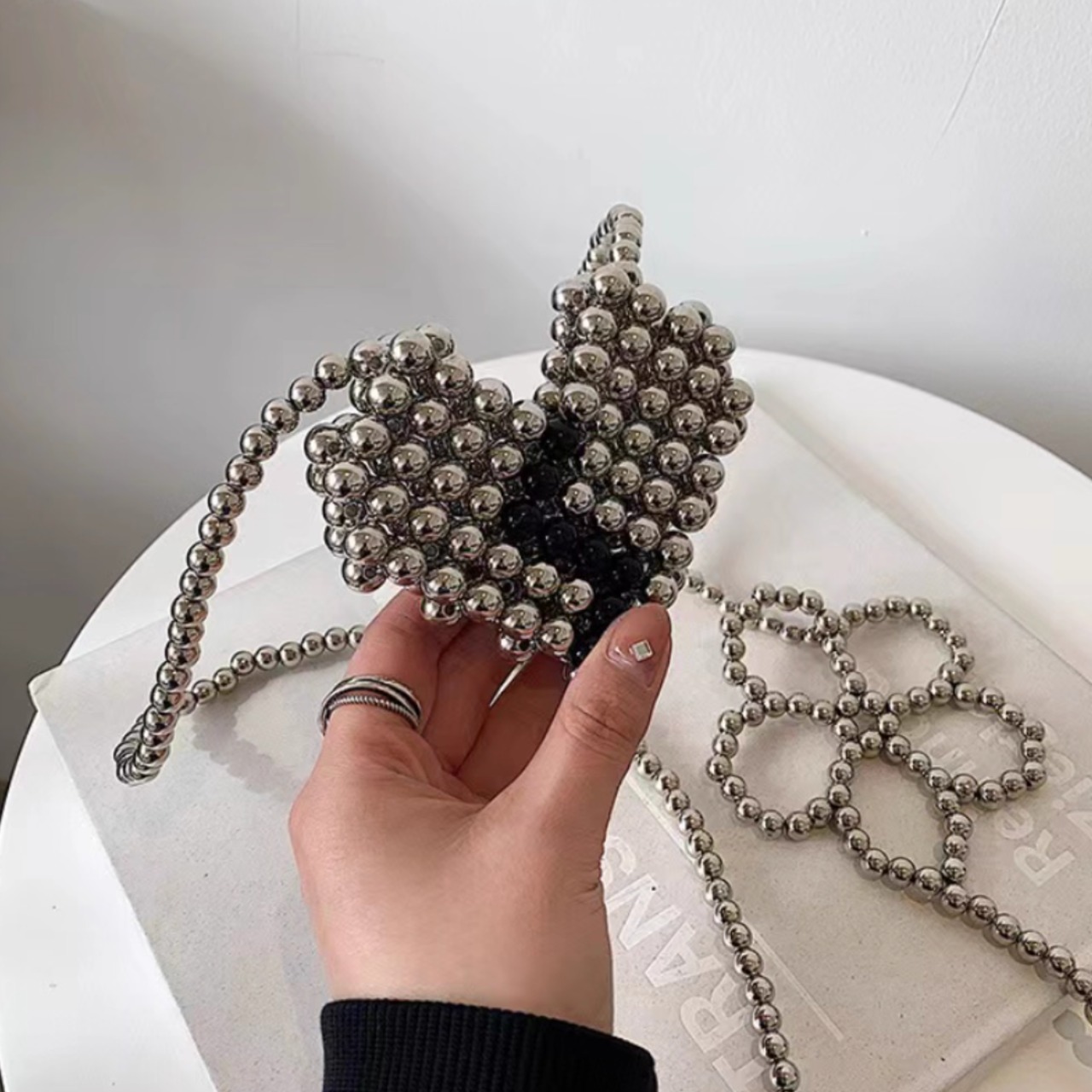 Chain heart-shaped mini bag(ME068)