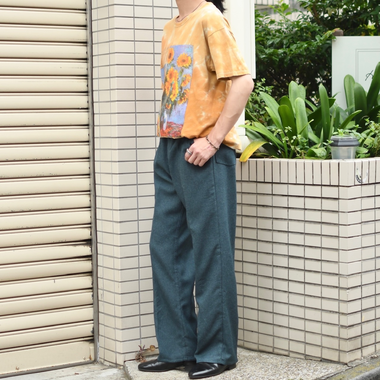 80's~ Wrangler launcher pants blue