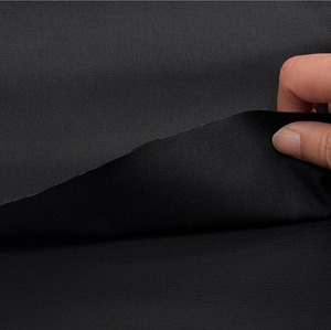 ★TC087◆3m◆綿ポリエステル混ややコシありツイル生地◆ブラック