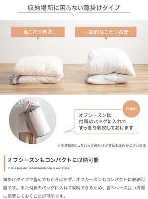 こたつ+フリル掛け布団2点セット 円形 天板68cm