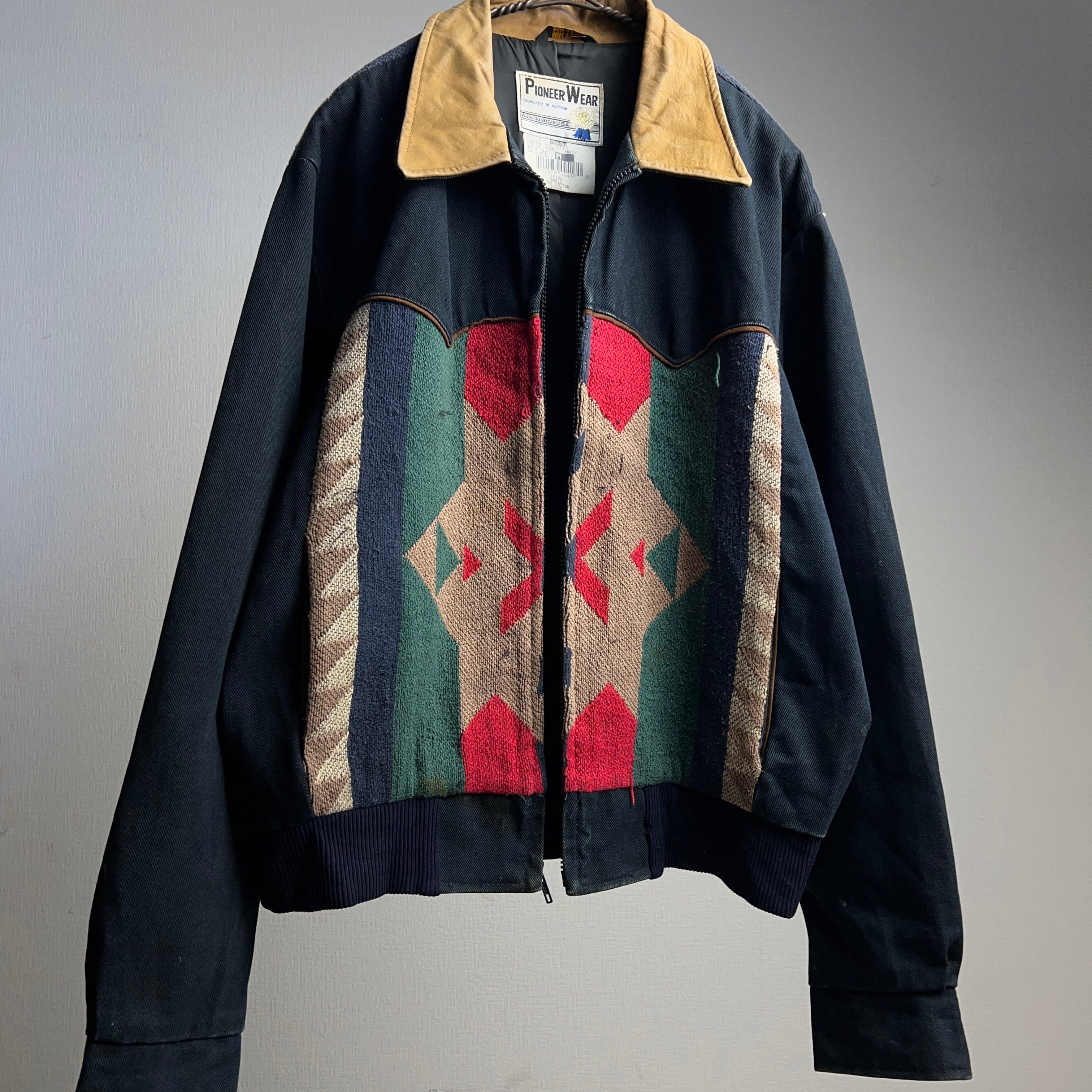 80's “PIONEER WEAR” Native Patterned Work Jacket USA製 SIZE 80's “PIONEER WEAR” Native Patterned Work Jacket USA製 SIZE