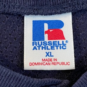 【Russell】ヘンリーネック メッシュ Tシャツ USA古着 オーバーサイズ