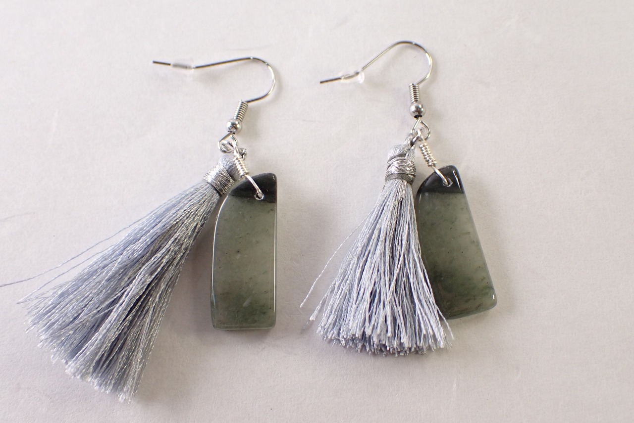 アベンチュリンピアス　24.0ct　[C9‐195]