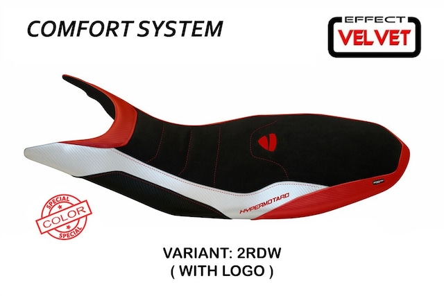 DUCATI HYPERMOTARD 821 / 939 (13-18) バイクシートカバー Varna special color velvet comfort system model