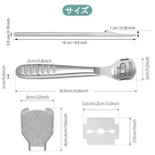 DFsucces 角質削り 魚の目 除去 ステンレス製 角質削り 角質ケア 足底の汚れを取り除き 魚の目カッター 替刃10枚付き
