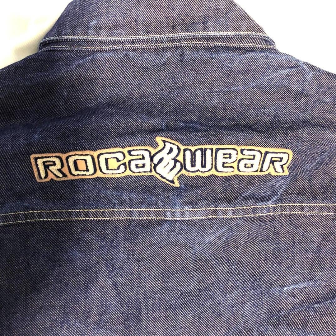 00s ロカウェア デニムジャケット XL Roca Wear 東海岸系 古着