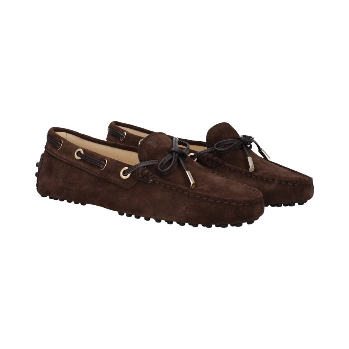 TOD'S トッズ レディース ローファー スエード ブラウン