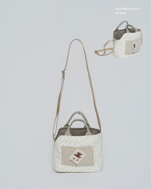 予約【COZY N】Cheeselet Work Bag – Milk Garden