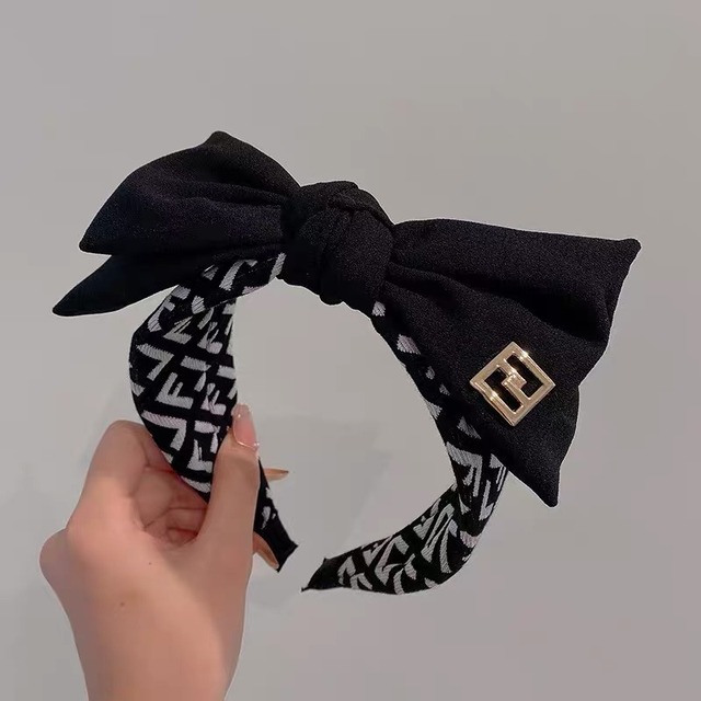 ビッグリボンベロアカチューシャ　PA00371