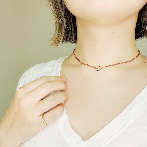 Garnet necklace