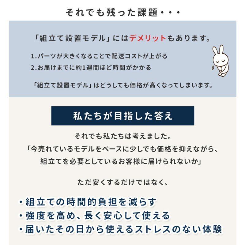 RUES【ルース】 組立の不安を最初から無くすベッド シングルサイズ