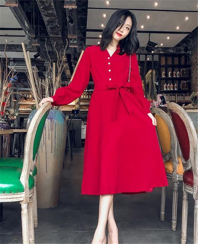 春コーデにぴったり/CHIC気質/おしゃれな/トレンド/中・長セクション/女性らしい/シャツワンピ