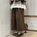 2色/裾小花柄ワイドパンツ ・12576
