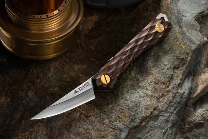 名栗ホワイト フェデカ　トレイルナイフ 名栗ホワイト フェデカ トレイルナイフ Trail Knife トレイルナイフ