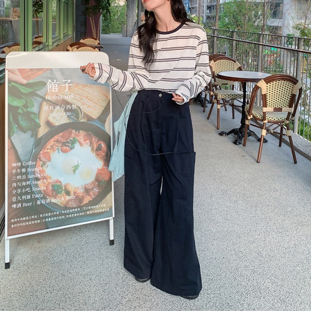 cargo casual pants　J00196