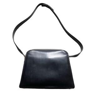 vintage CELINE black leather shoulder bag